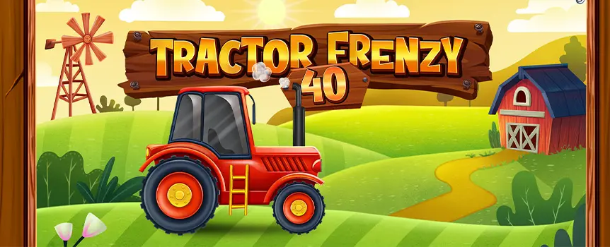 Tractor Frenzy 40 may sound wild, but it’s a relaxing 5x3 slot game with Wilds, Scatters, Free Spins, and a Bonus Gamble Feature. Play today at Joe Fortune!