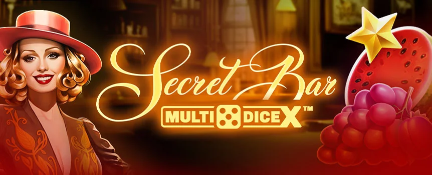 Special cocktails are waiting for you in Secret Bar Multidice X. Play at Joe Fortune and collect as many dice as possible to take home the 2,500x max win!